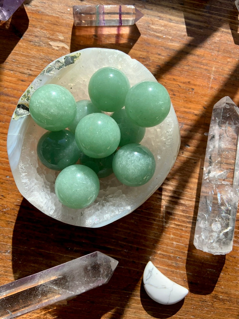 GREEN AVENTURINE Mini Spheres