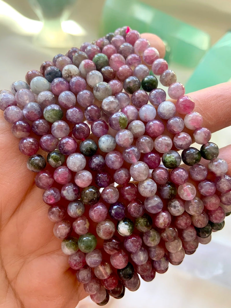 Watermelon Tourmaline Heart Crystal Bracelet (Brazil) (4 to 6mm Heart) –  Love for Crystals (Philippines)