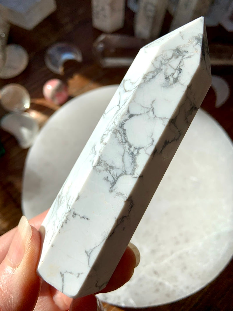 Howlite Crystal Points