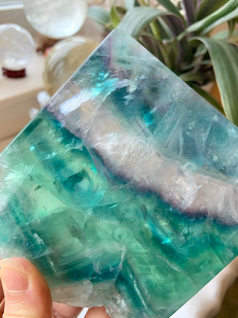 Lemurian Teal FLUORITE SLAB