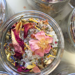 Flower Power Wellness Bath, Organic Bath Salts with Himalayan Salt