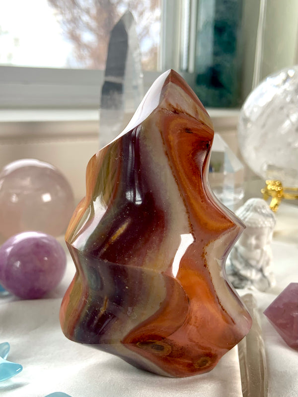 Colorful Polychrome Jasper Flame