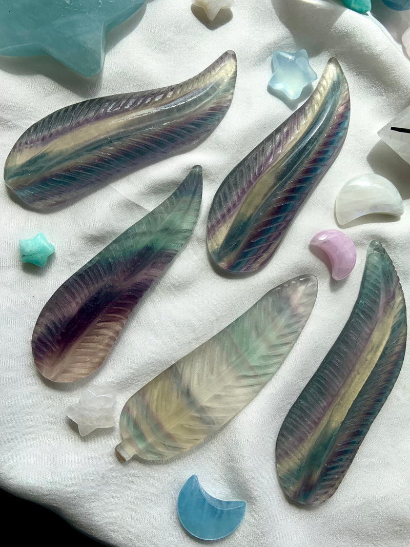 Rainbow Fluorite Feathers